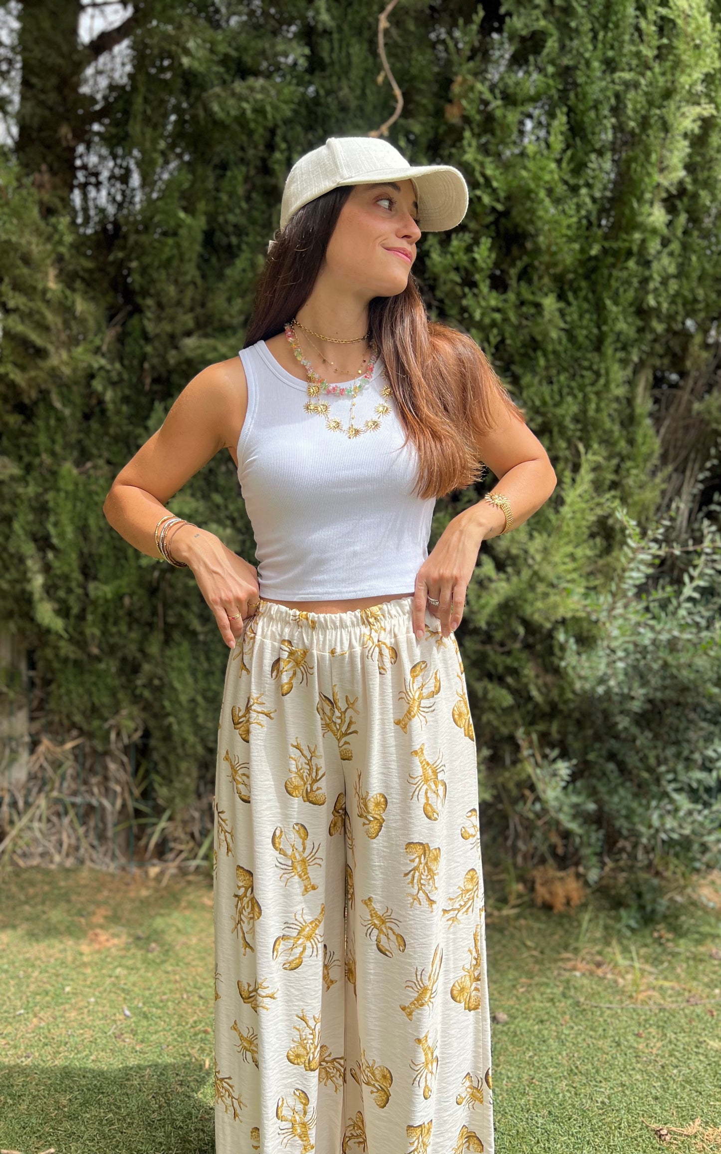 Pantalón langostas mostaza