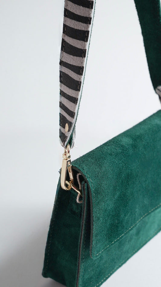 Bolso ante verde aguamarina