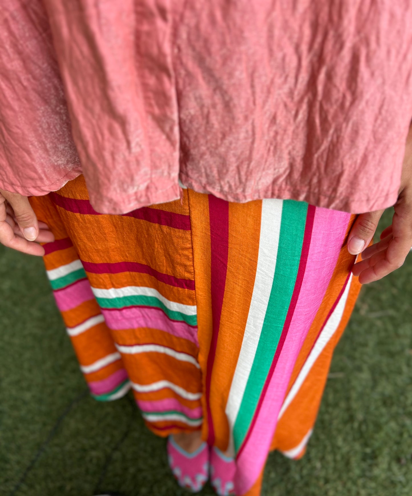 Falda arcoíris