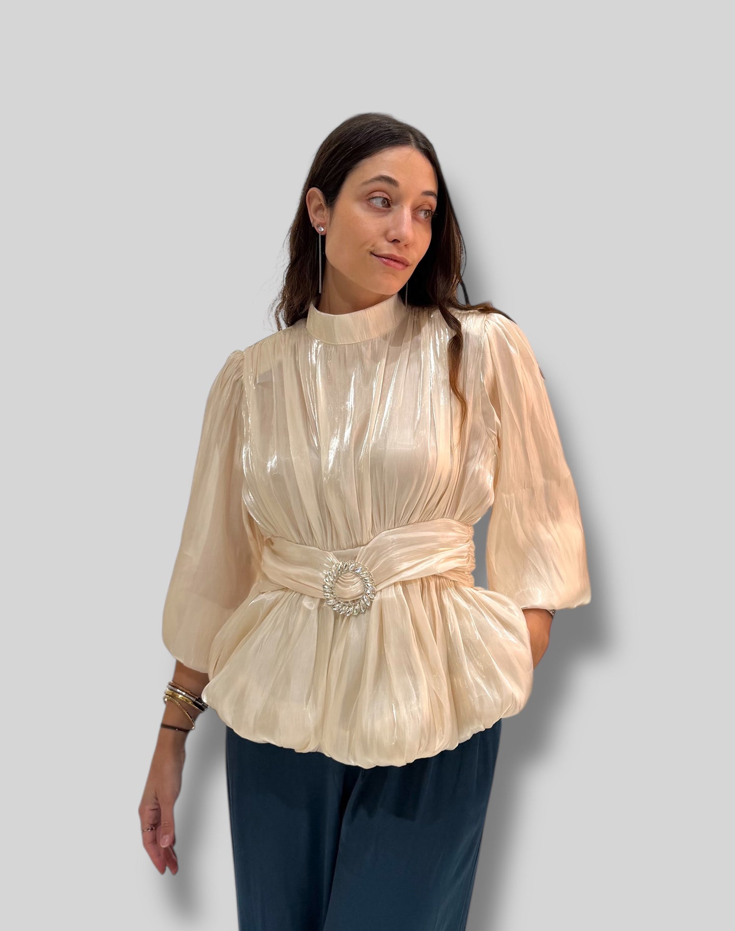 Blusa joya crema