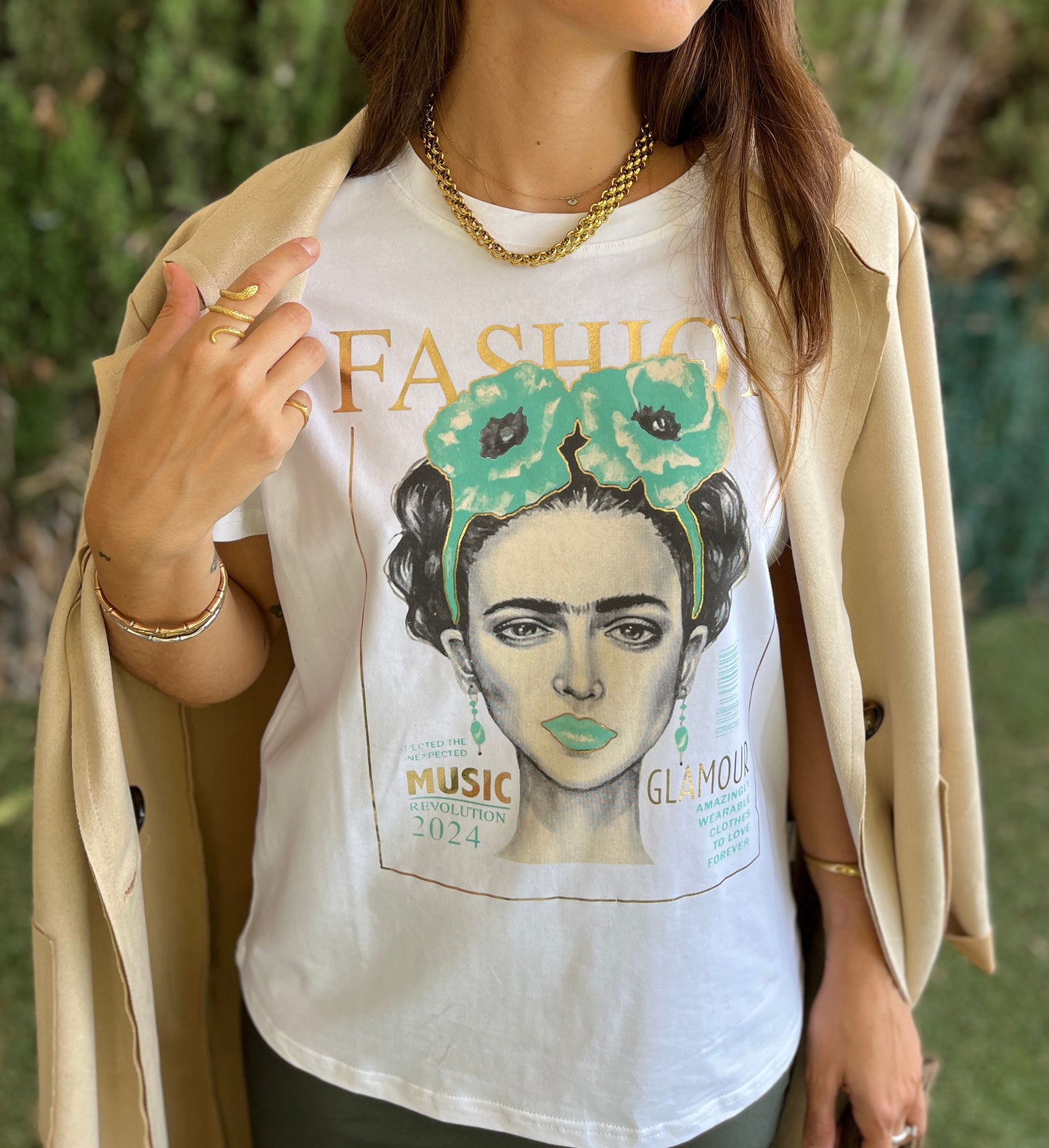 Camiseta glamour verde - Nuh Nuh