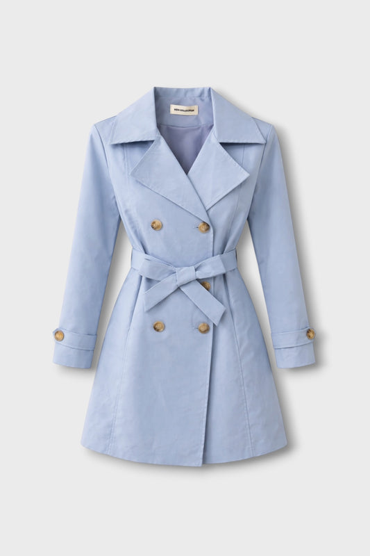 Gabardina azul midi - Nuh Nuh