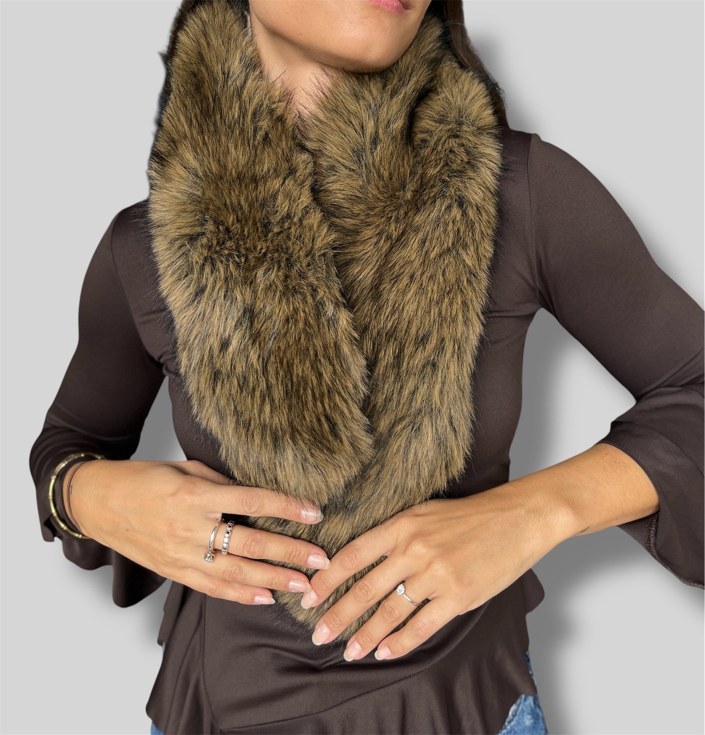 Cuellos de pelo sintético