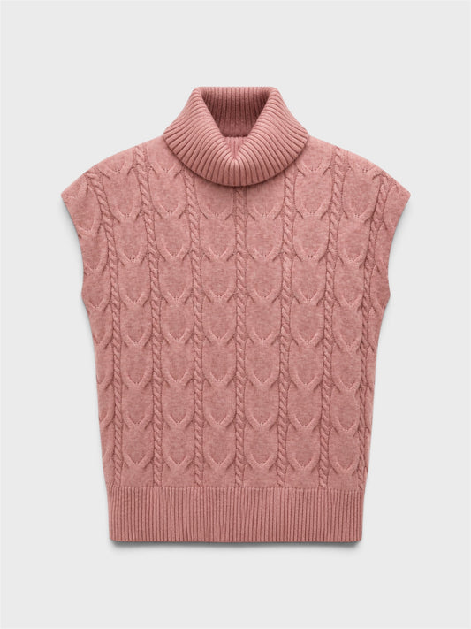 Jersey cuello vuelto sin mangas - Nuh Nuh