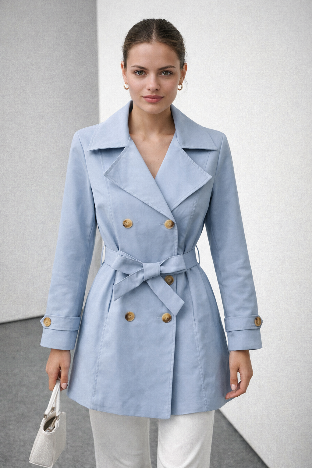 Gabardina azul midi - Nuh Nuh