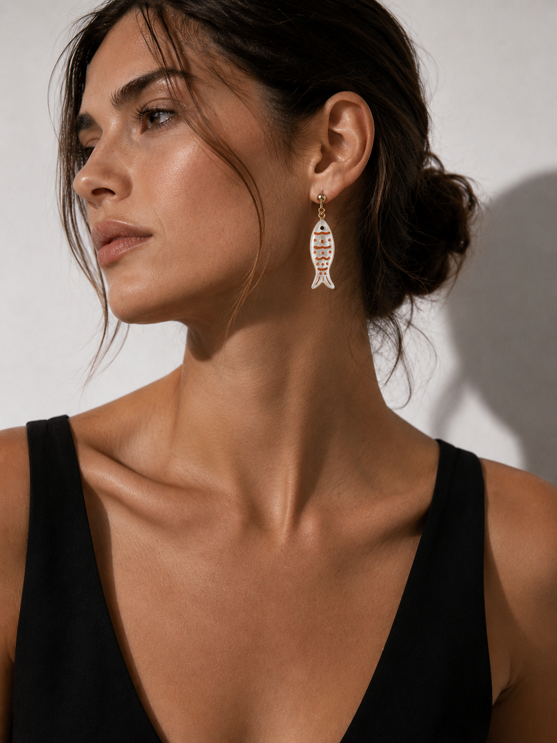 Pendientes pez coral