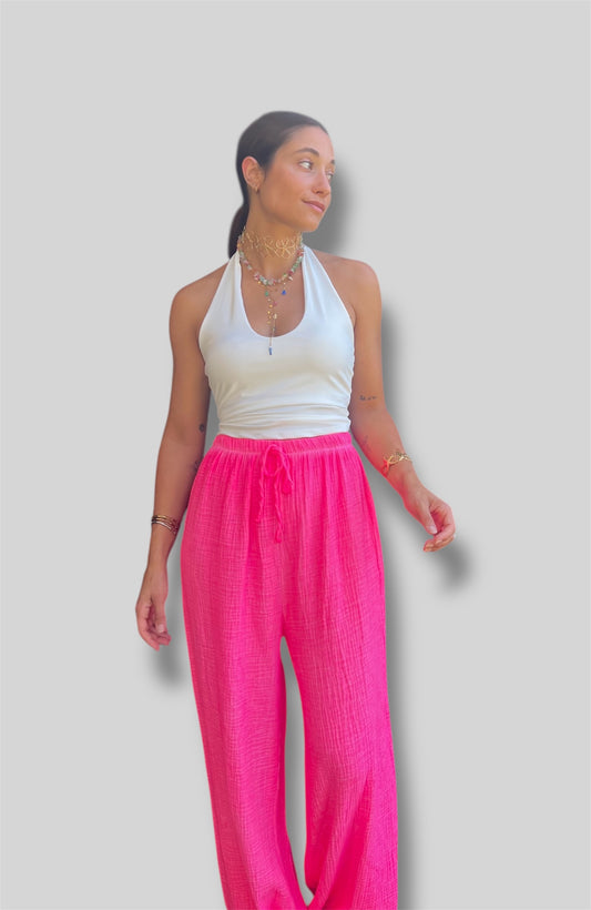 Pantalón rosa flúor