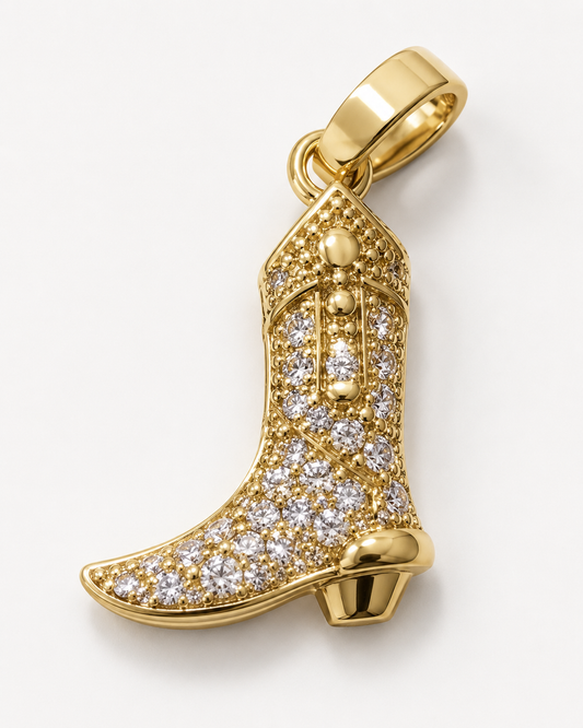 Charm bota cowboy brillo - Nuh Nuh