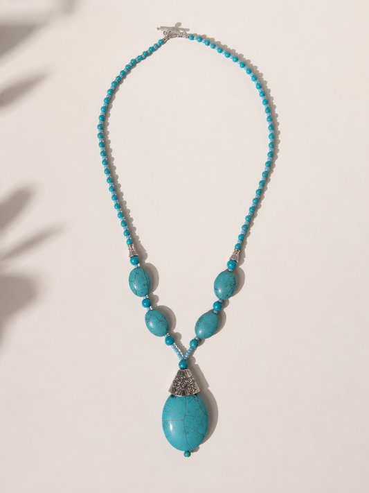 Collar piedra turquesa