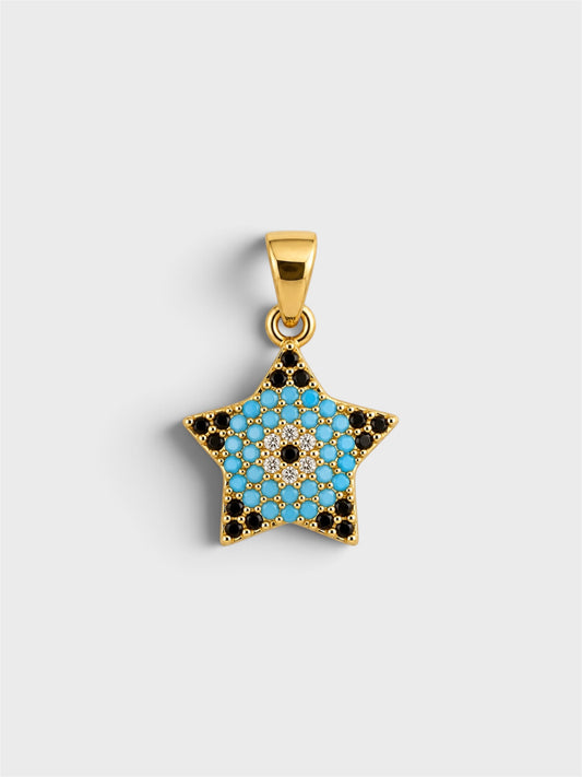 Charm estrella azul brillo - Nuh Nuh