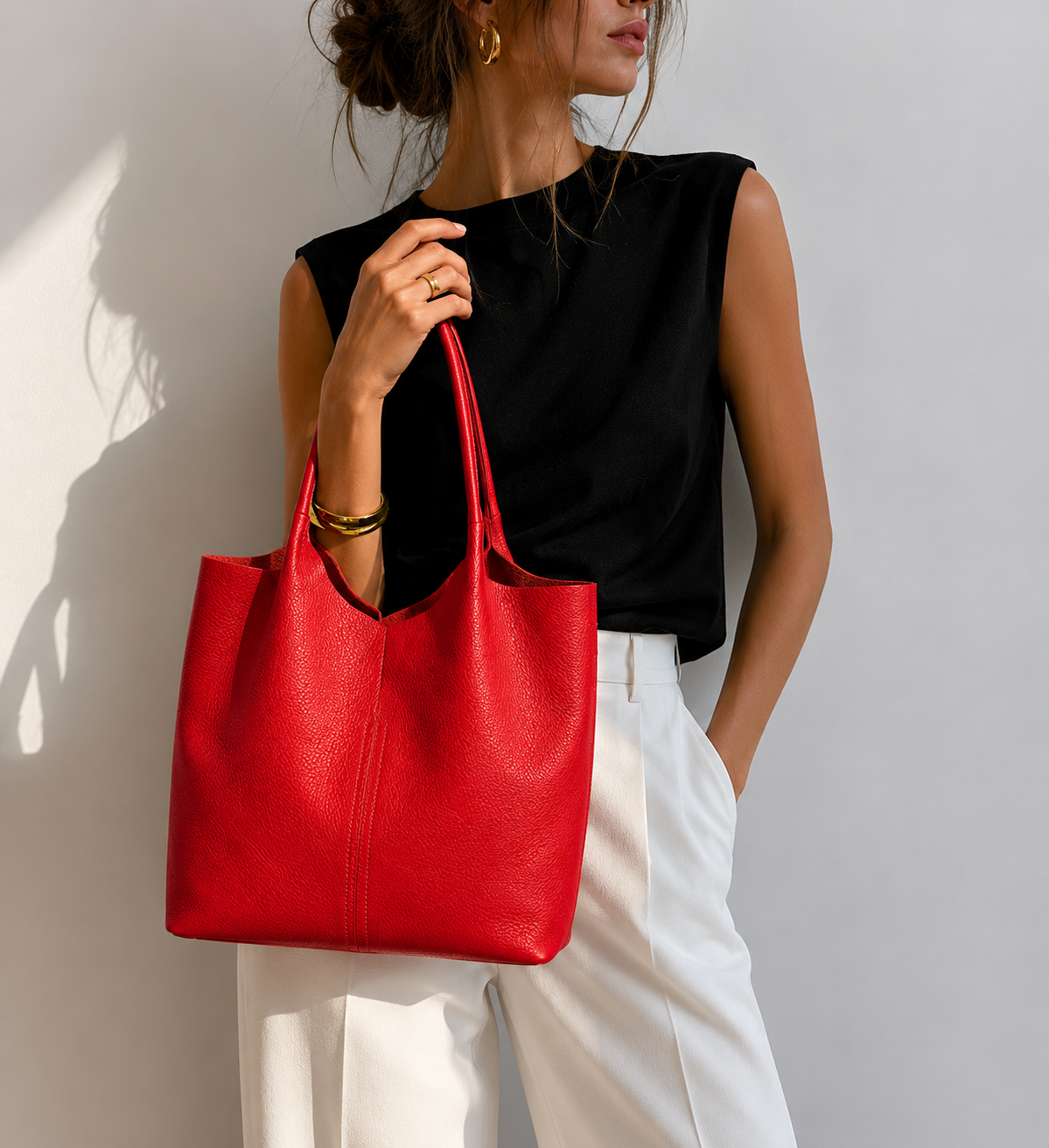 Tote carmín