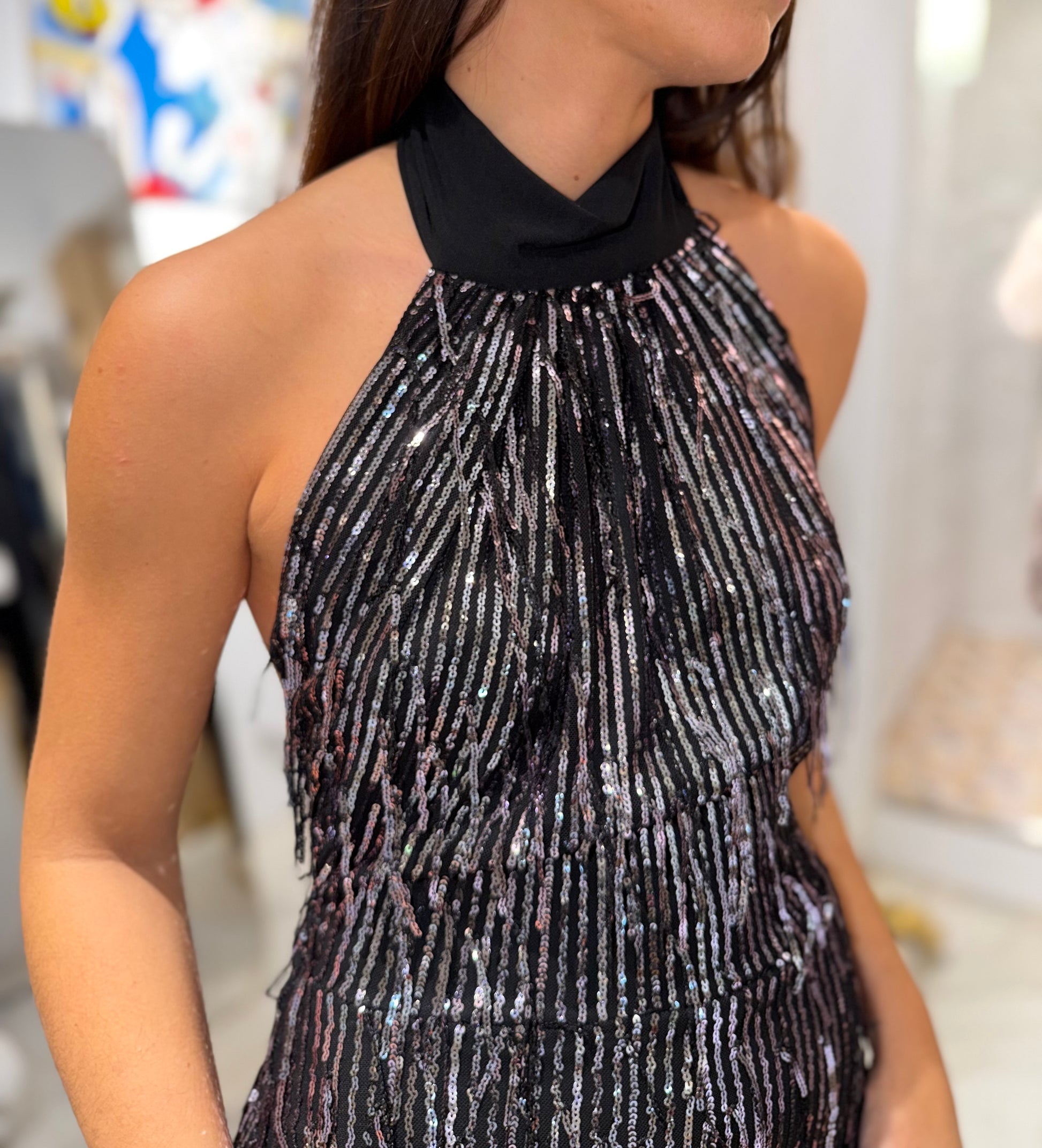 Mono negro lentejuelas - Nuh Nuh