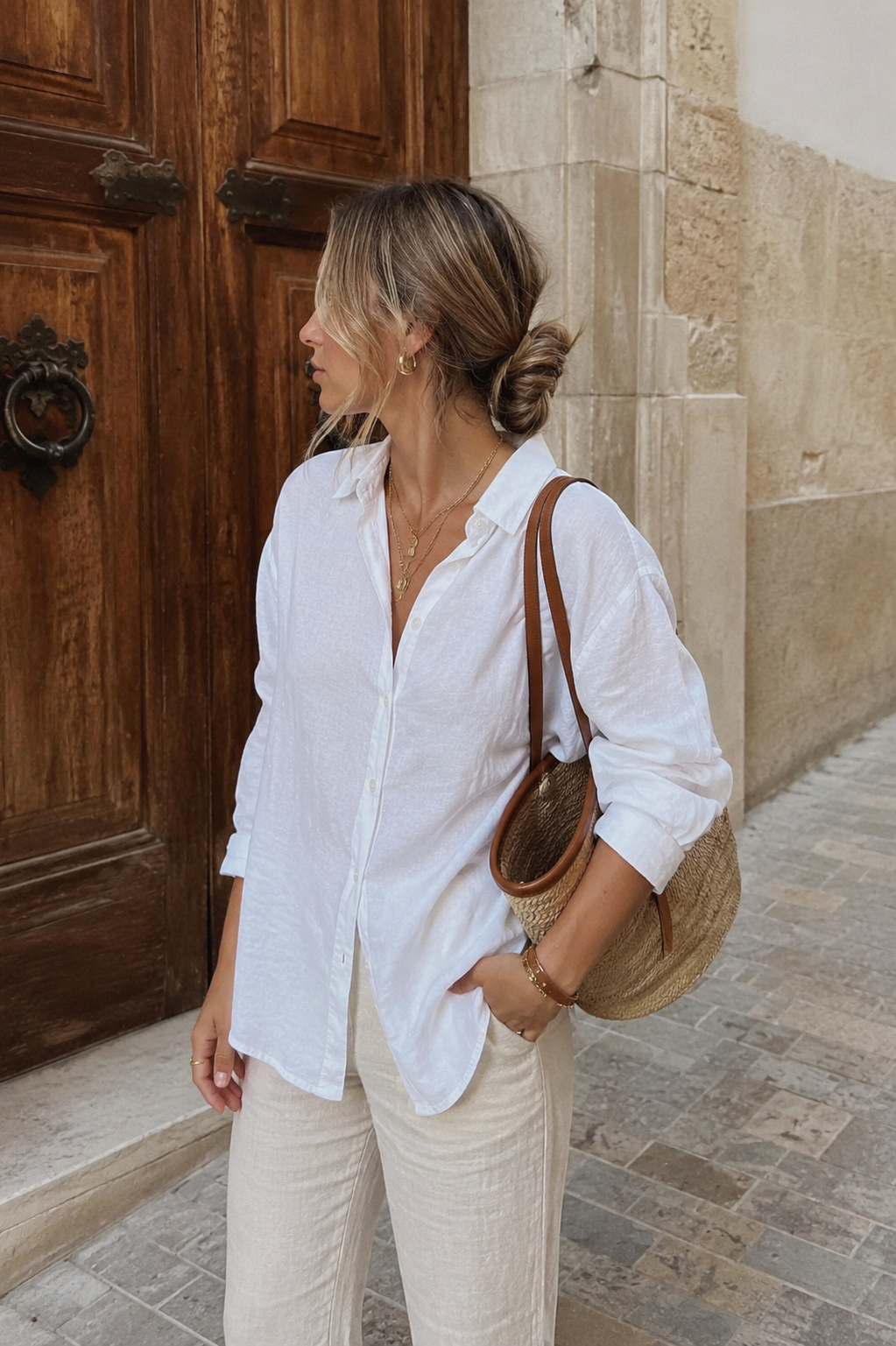 Camisa lino relax