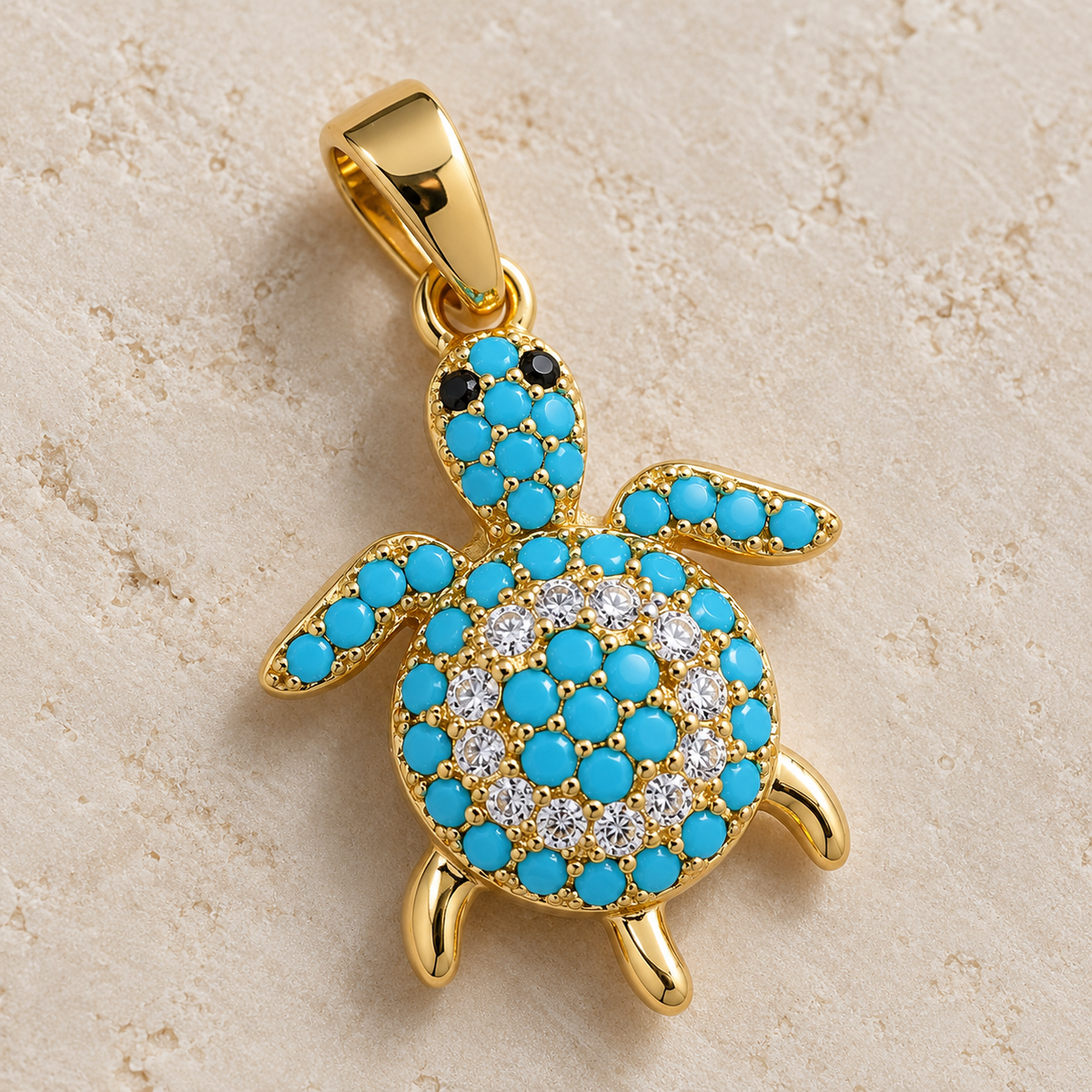 Charm tortuga azul brillo - Nuh Nuh