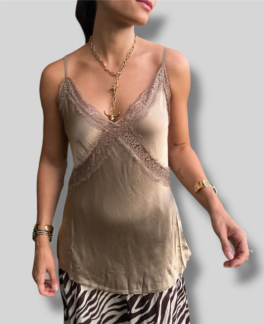 Top lencero caramelo