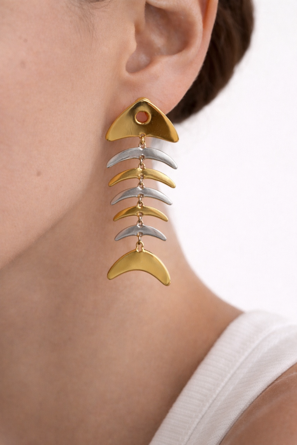 Pendientes raspas bicolor - Nuh Nuh