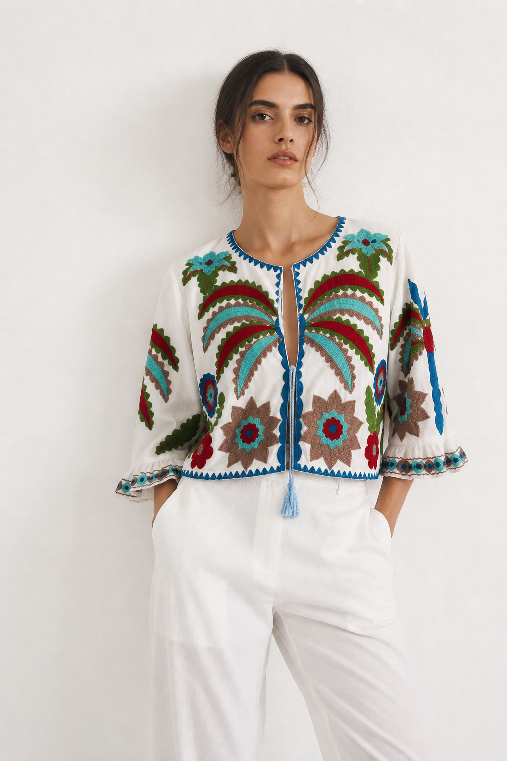 Camisa Garden blanca - Nuh Nuh