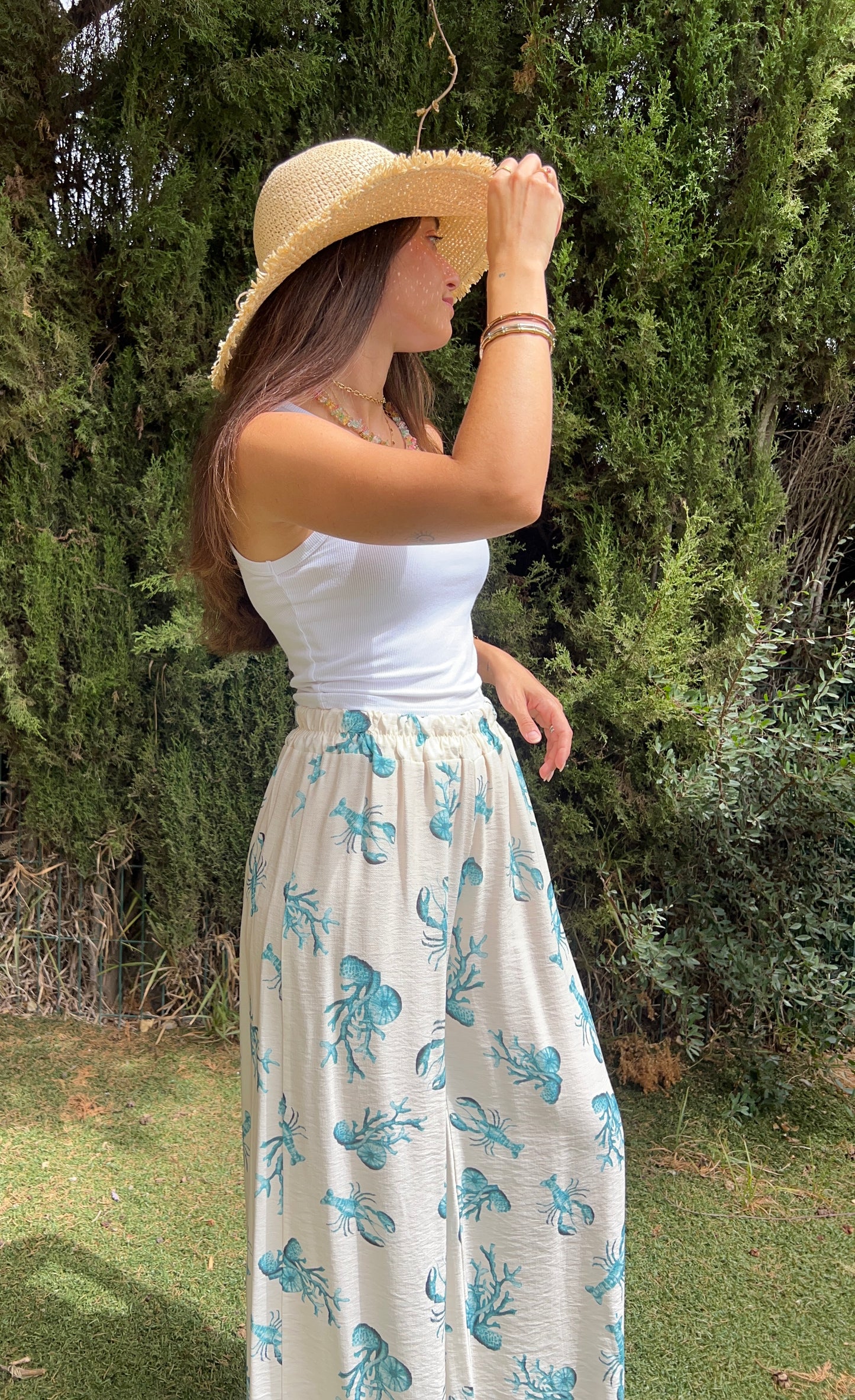 Pantalón langostas turquesa