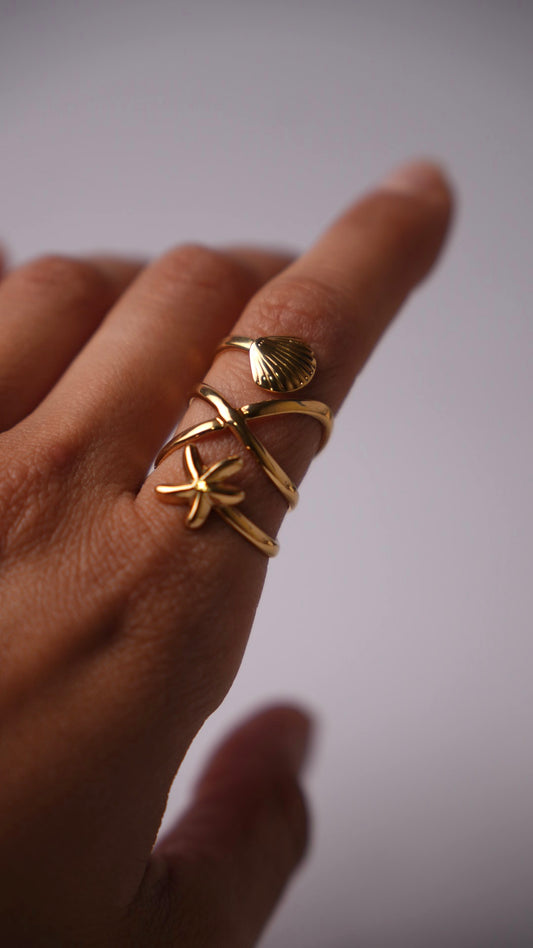 Anillo summer dorado