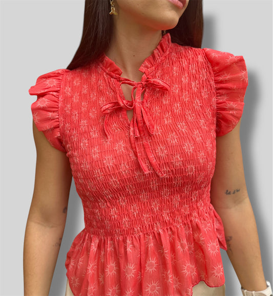 Camisa soleil coral