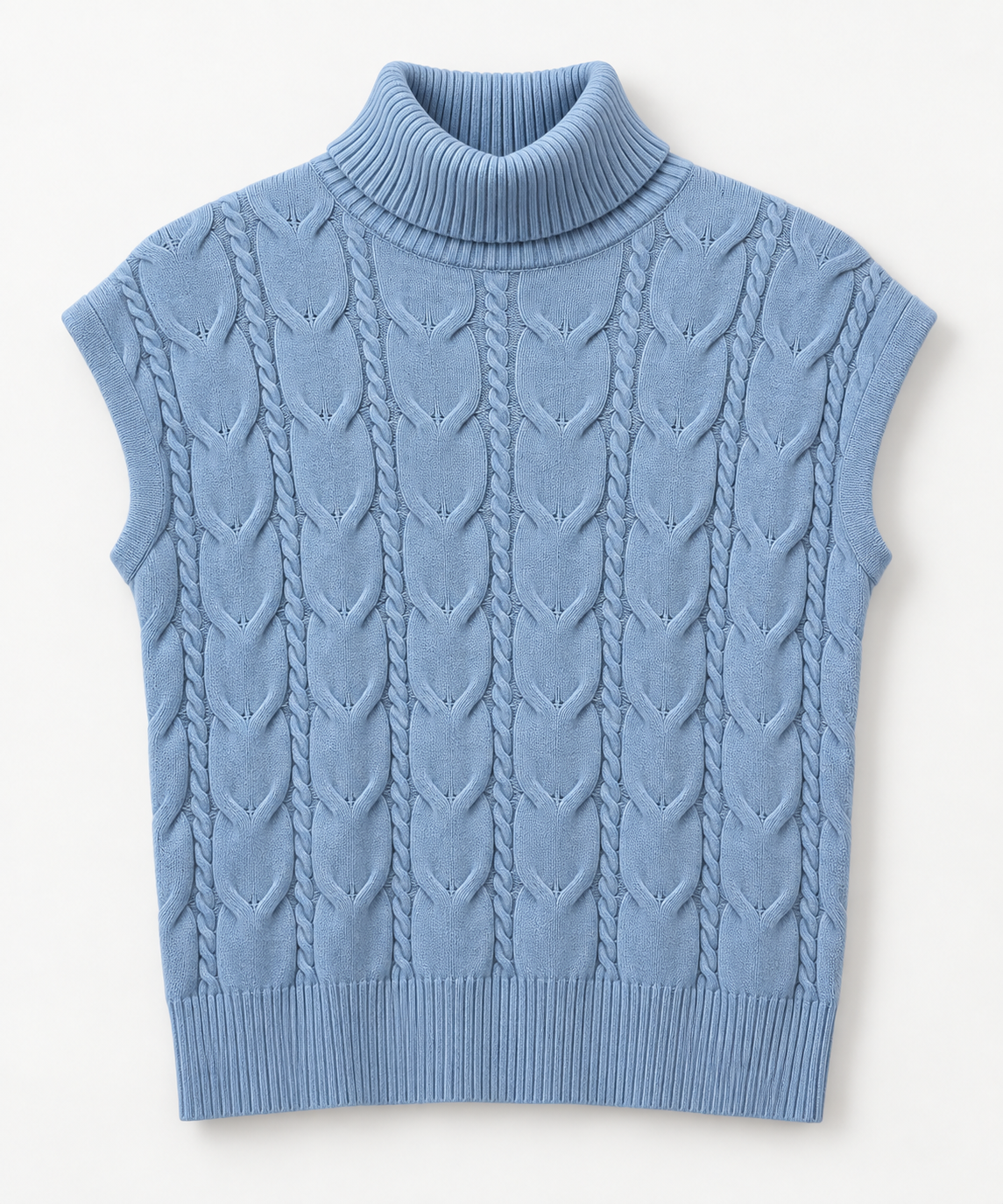Jersey cuello vuelto sin mangas - Nuh Nuh