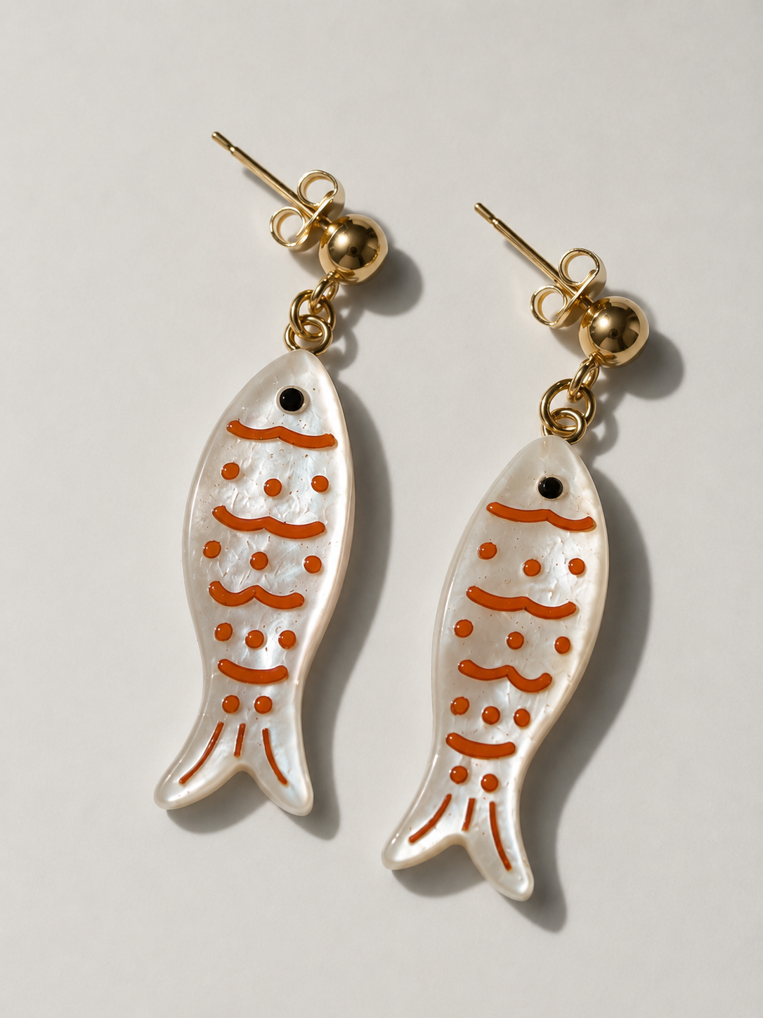 Pendientes pez coral
