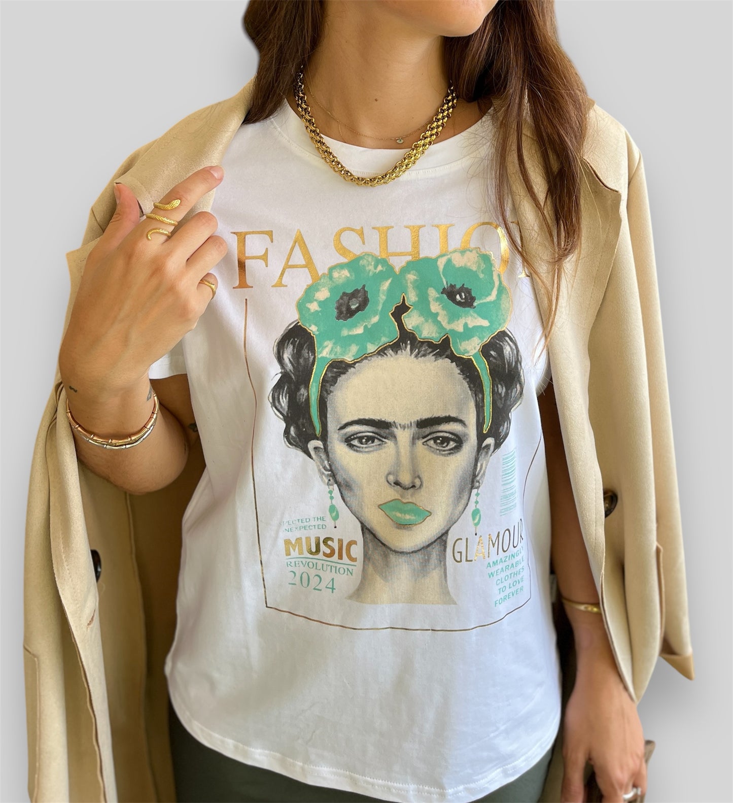 Camiseta glamour verde - Nuh Nuh