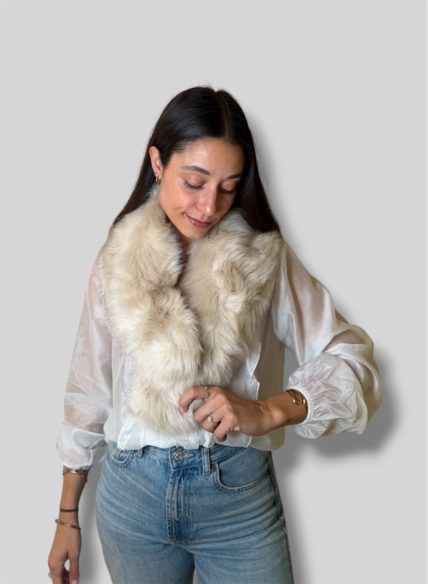 Cuellos de pelo sintético