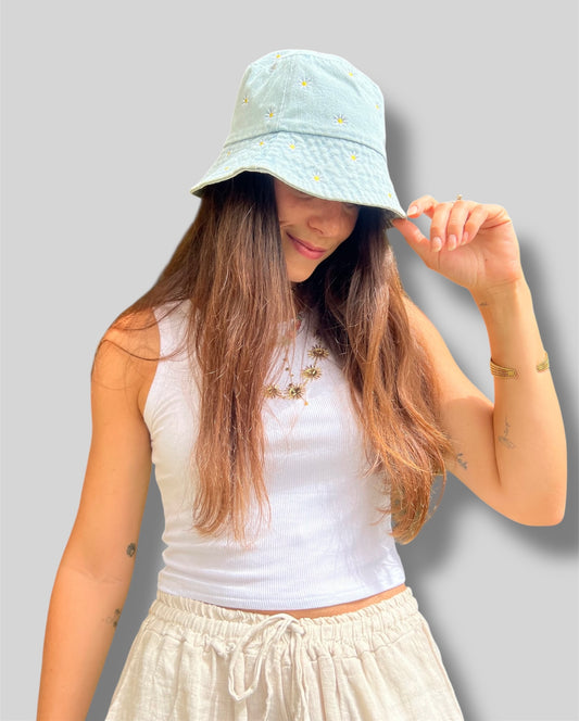 Bucket hat denim margaritas