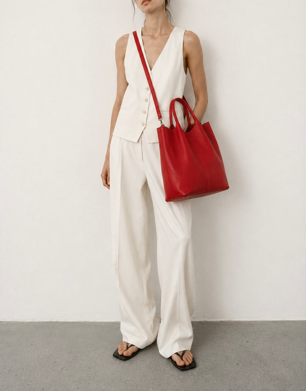 Tote carmín