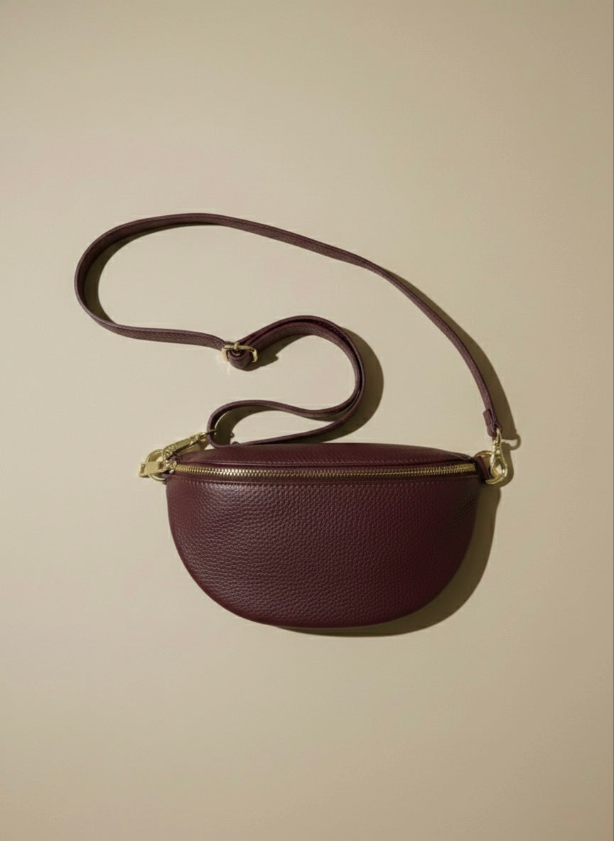 Riñonera Merlot berenjena