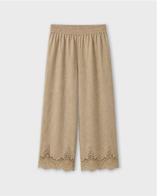 Pantalón encaje lino - Nuh Nuh