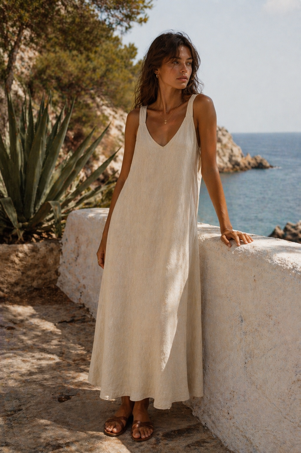 Vestido Sienna beige - Nuh Nuh