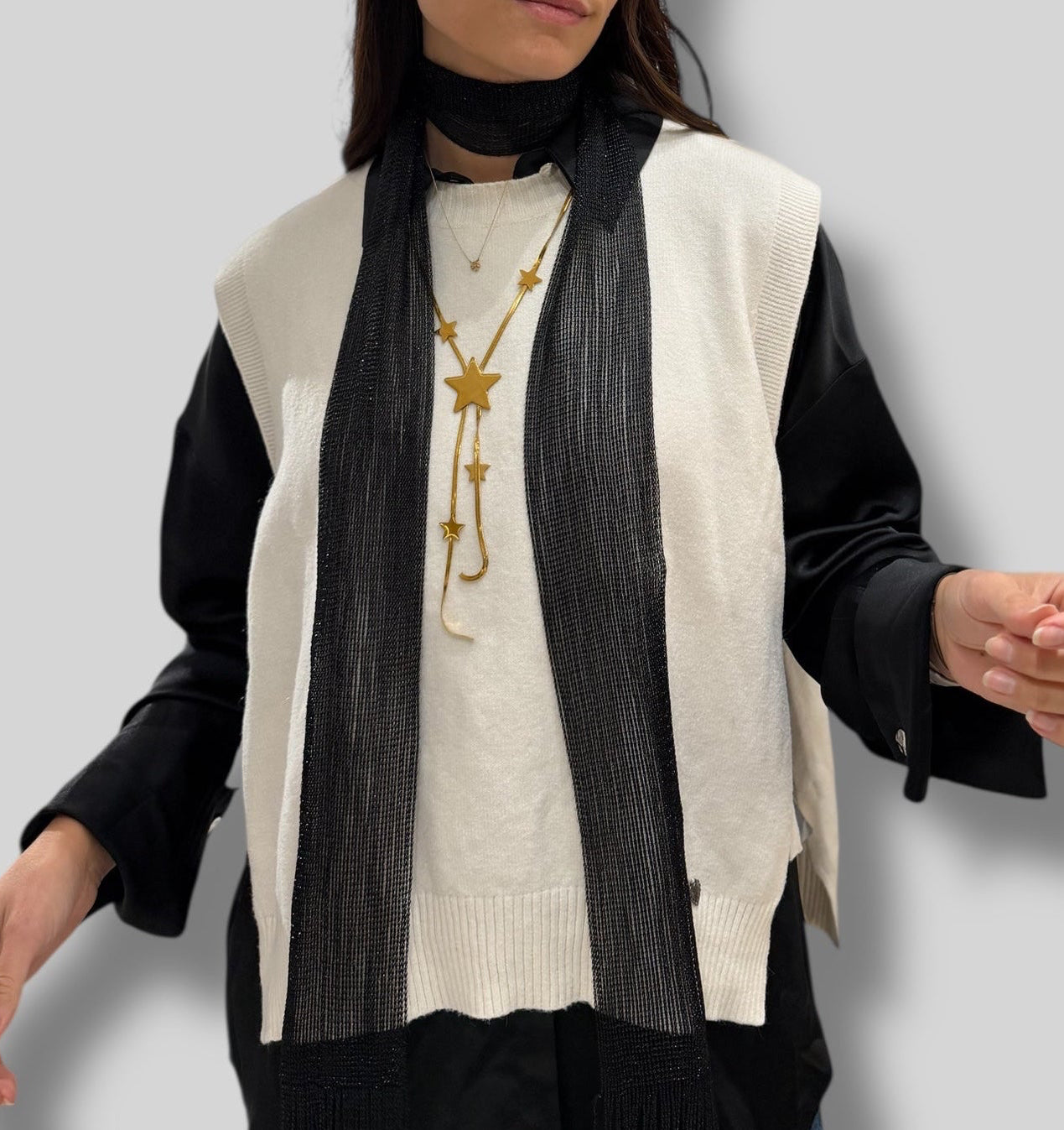 Pañuelo chal metalizado