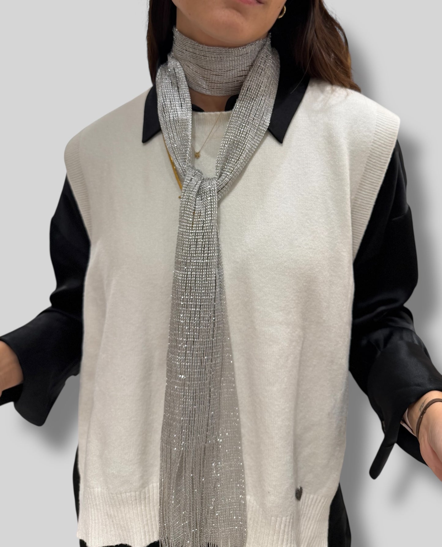 Pañuelo chal metalizado