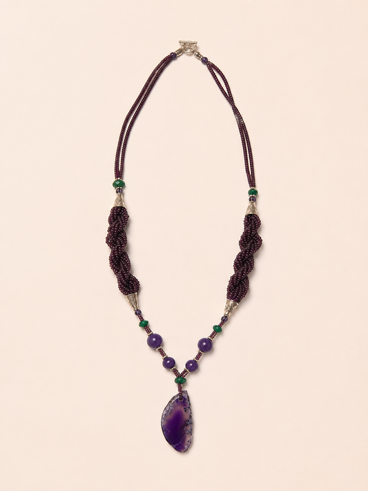 Collar Ágata y aventurina - Nuh Nuh