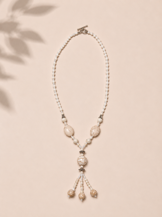 Collar howlita blanca - Nuh Nuh