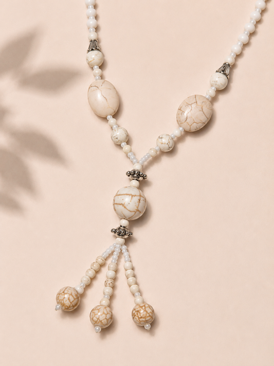 Collar howlita blanca - Nuh Nuh