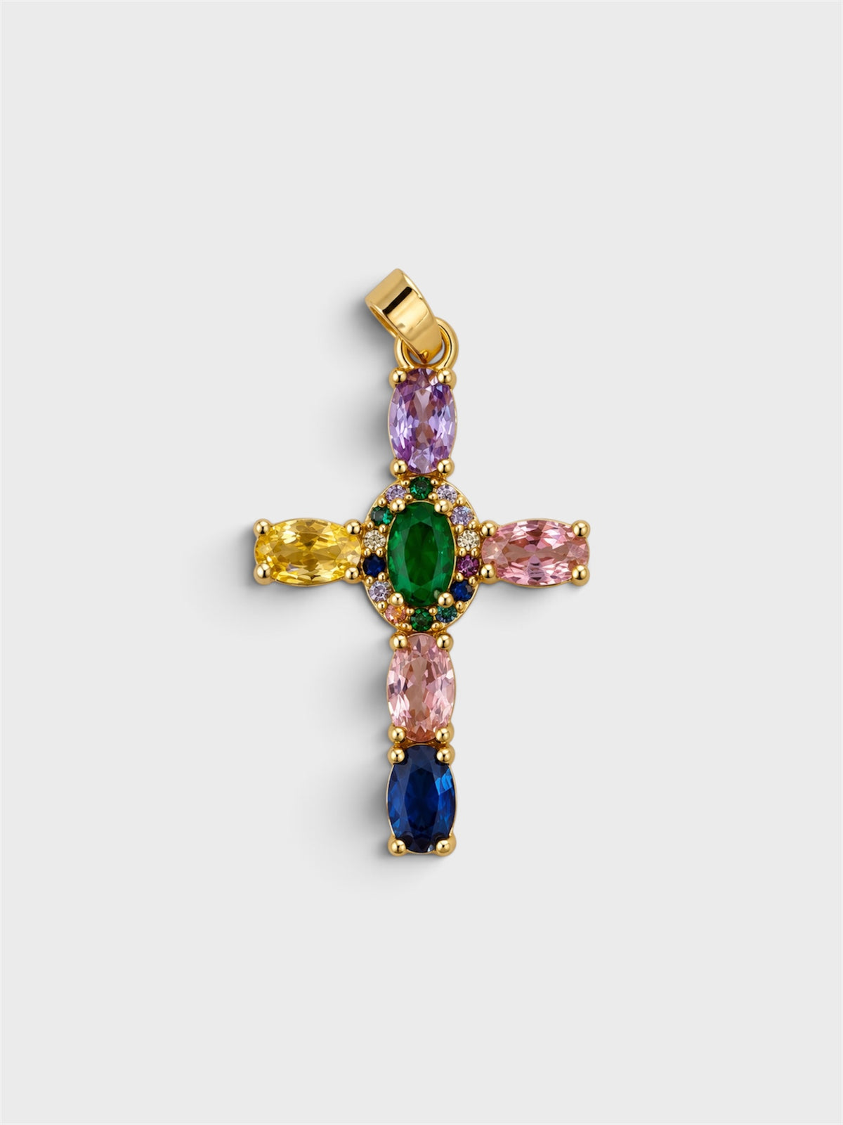 Charm Cruz dorada 2,5cm