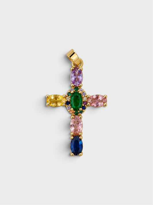 Charm Cruz dorada 2,5cm