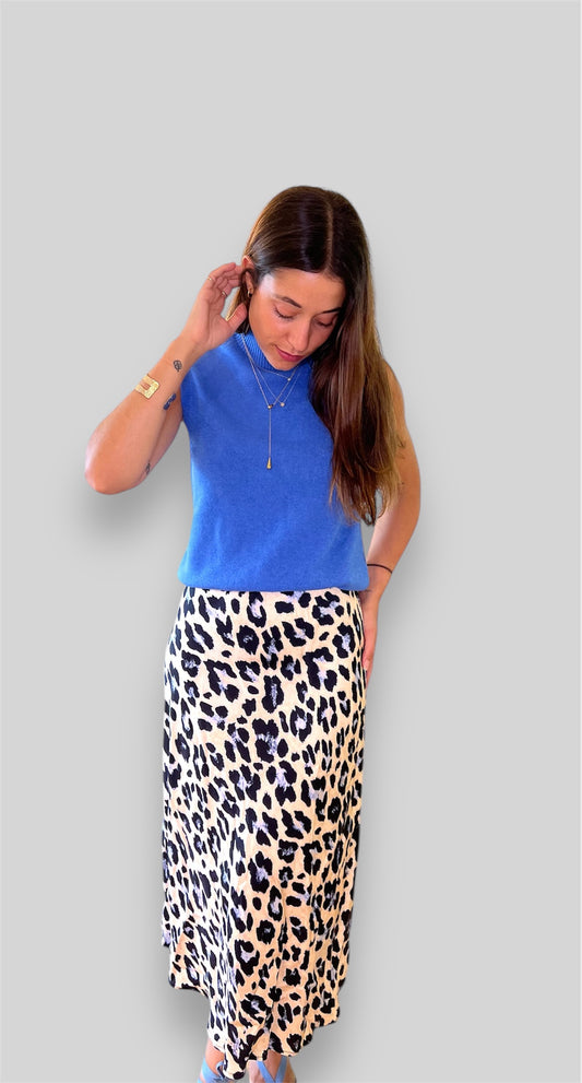 Falda leopardo azul - Nuh Nuh
