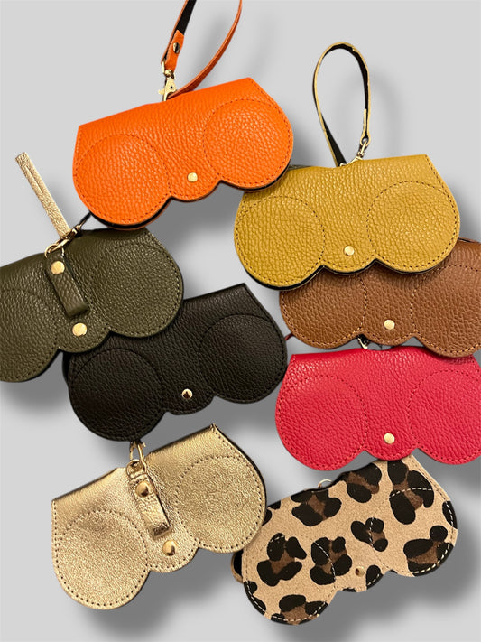 Estuche de piel gafas